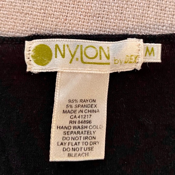 Black Jersey Tank with button detail (M) - Picture 4 of 4